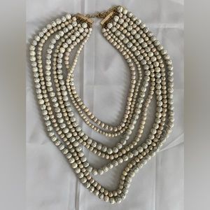 Faux Marble Bead Necklace (discounts on necklace bundles)
